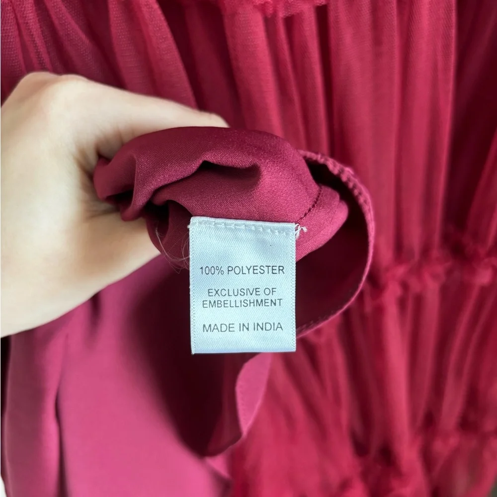 Ivy City Co Red Anastasia Dress Size Small - Picture 12 of 13